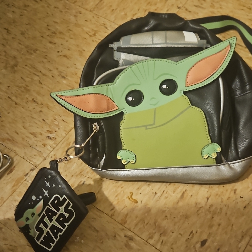 Star Wars Green and Black Grogu Bag
